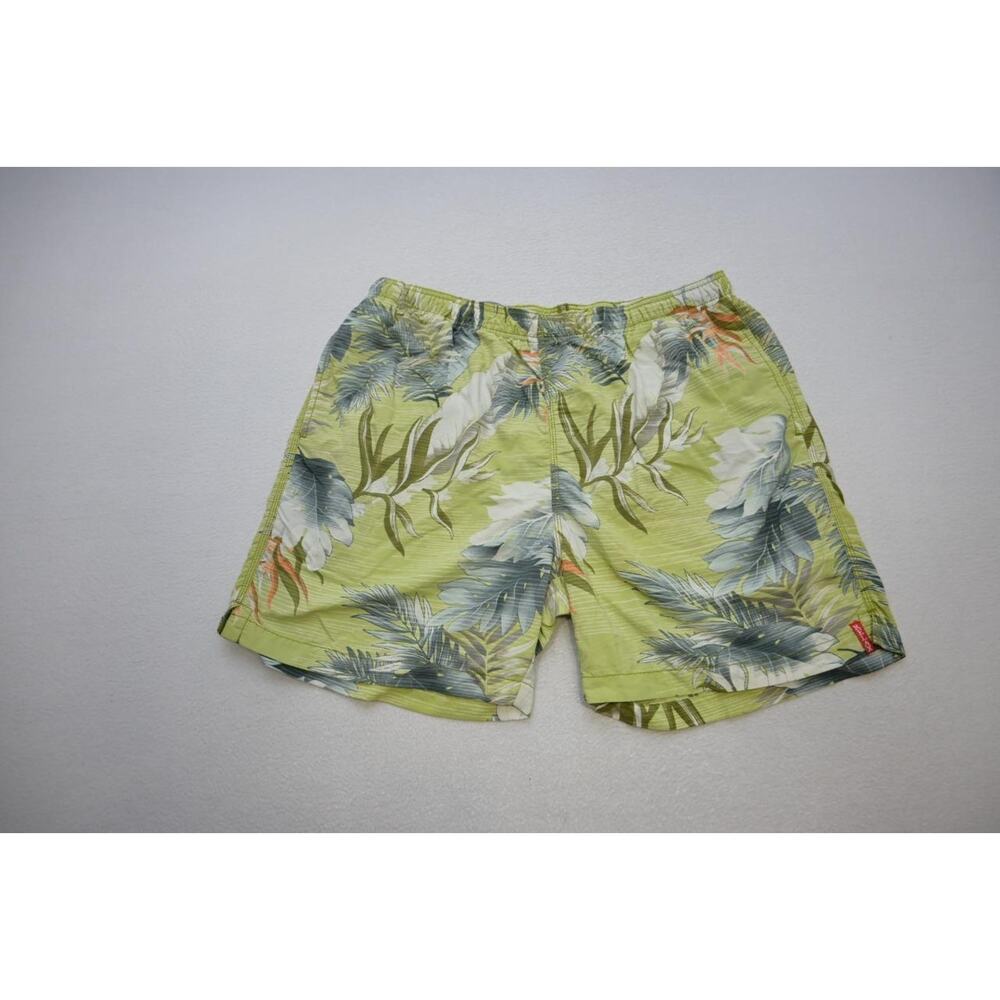 Tommy Bahama Swim Trunks Floral Netted Marlin Board Shorts‎ Mens Size Large